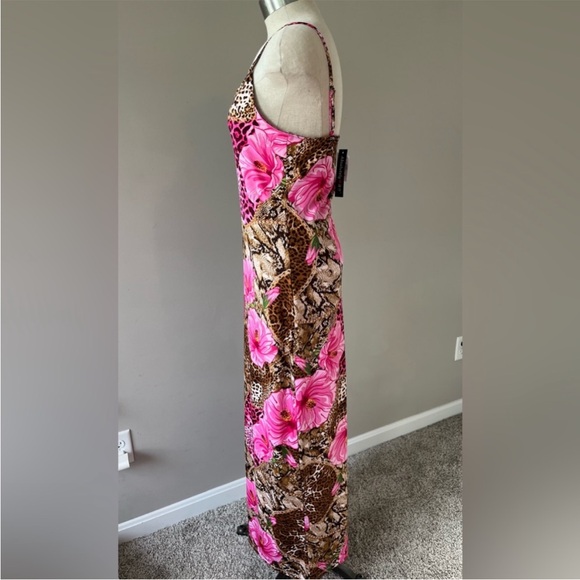 Hawaiian Cheetah & Floral Print Maxi Dress🌺 - Picture 2 of 5